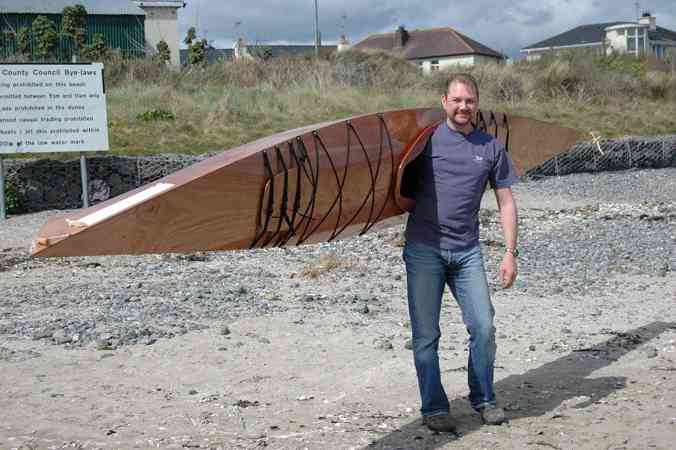 Easy to carry home built sea kayak
