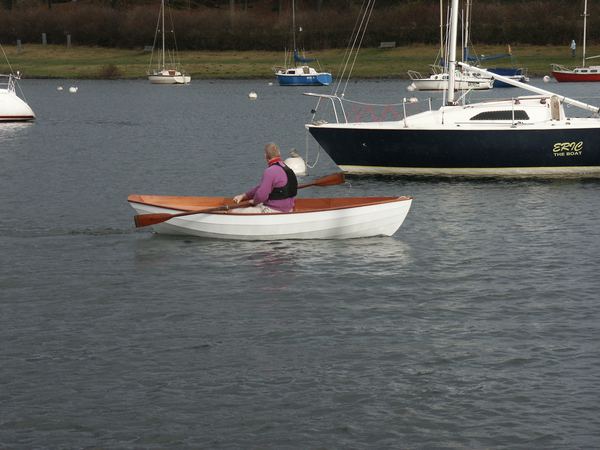 Home made rowing dory constructed in 5 days