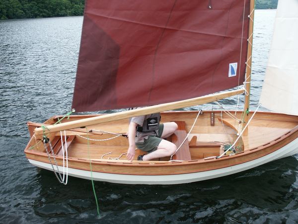 Broken inwales on a sailing dinghy from Fyne Boat Kits
