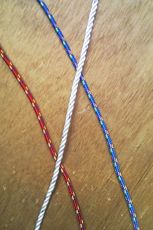 Rope for sailing boat halyards