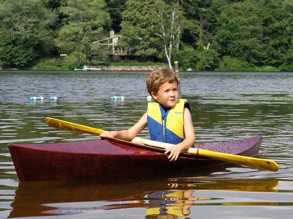 A simple and fun child's kayak that can be built over the course of a weekend or two